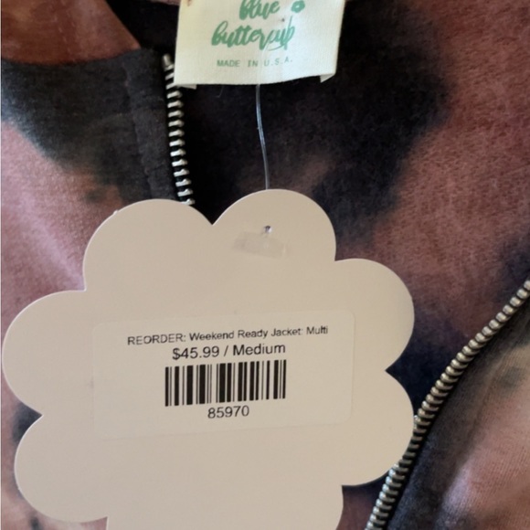 Tie Dye Zip Up Hoodie - Picture 2 of 2